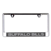 Buffalo Bills CARBON Lic Plate Frame B/O Printed