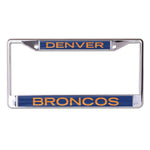 Denver Broncos GLITTER LETTERS Lic Plt Frame S/L Printed