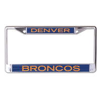 Denver Broncos GLITTER LETTERS Lic Plt Frame S/L Printed