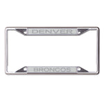 Denver Broncos FROSTED Lic Plt Frame S/S Printed