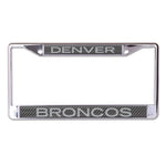 Denver Broncos CARBON Lic Plt Frame S/L Printed