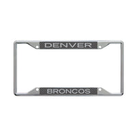 Denver Broncos CARBON Lic Plt Frame S/S Printed