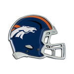 Denver Broncos HELMET Chrome Metal Domed Emblem