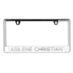 Wholesale-Abilene Christian Wildcats FROSTED Lic Plate Frame B/O Printed