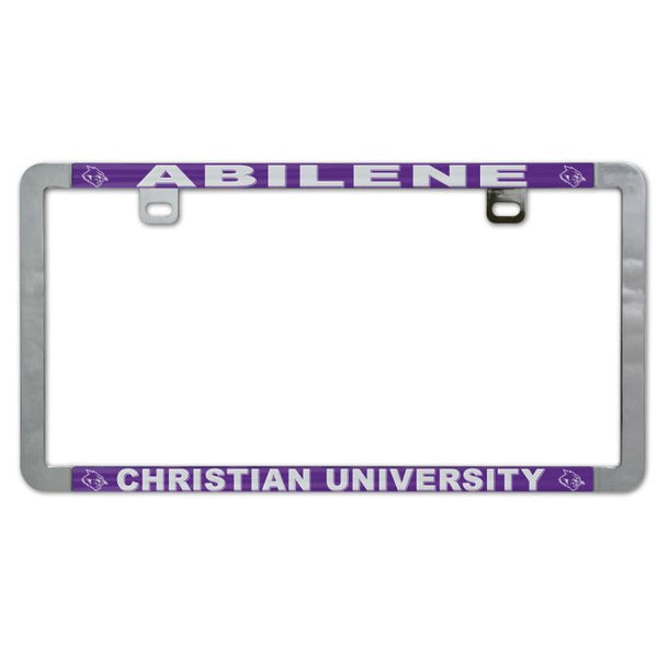 Wholesale-Abilene Christian Wildcats Metal Lic. Plate Frame Slim
