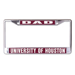 Wholesale-Houston Cougars Lic Plt Frame S/L Printed