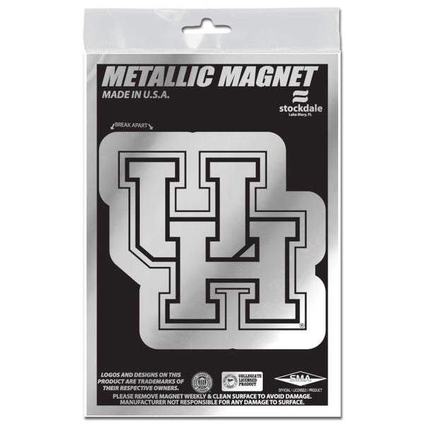 Wholesale-Houston Cougars Metallic Magnets 3" x 5"