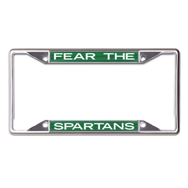 Wholesale-Michigan State Spartans Lic Plt Frame S/S Printed