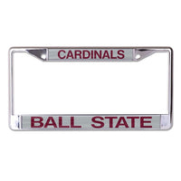 Wholesale-Ball State Cardinals Lic Plt Frame S/L Printed