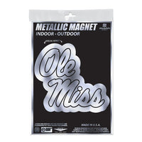 Wholesale-Ole Miss Rebels Metallic Magnets 5" x 7"