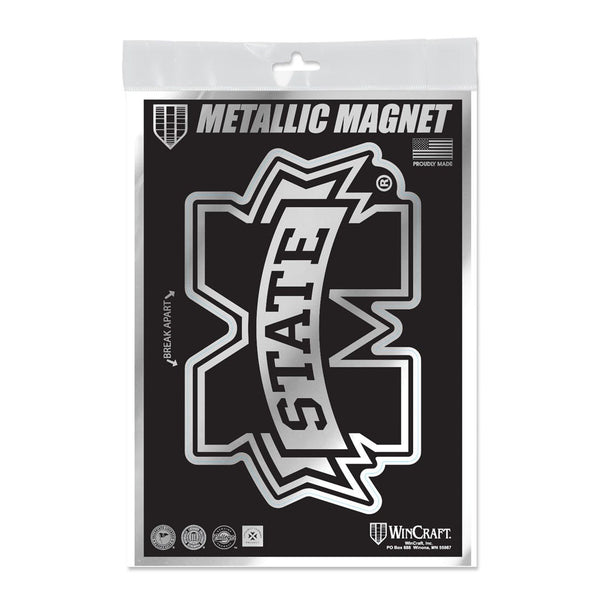 Mississippi State Bulldogs Metallic Magnets 5" x 7"