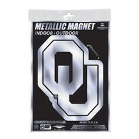 Wholesale-Oklahoma Sooners Metallic Magnets 5" x 7"