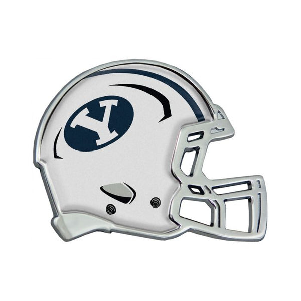 Wholesale-Brigham Young Cougars HELMET Chrome Metal Domed Emblem