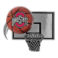 Wholesale-Ohio State Buckeyes BASKETBALL Chrome Metal Domed Emblem