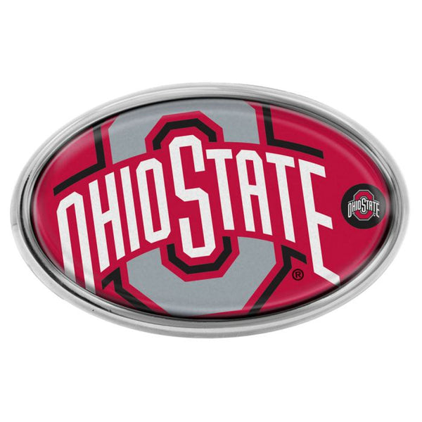 Wholesale-Ohio State Buckeyes MEGA Chrome Metal Domed Emblem