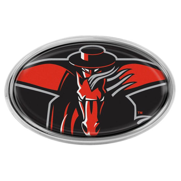 Wholesale-Texas Tech Red Raiders Chrome Metal Domed Emblem