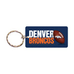 Denver Broncos Keychain Rectangle