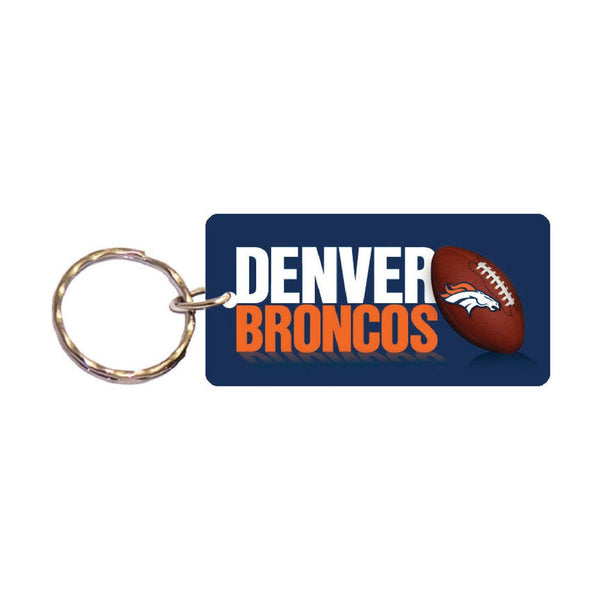 Denver Broncos Keychain Rectangle