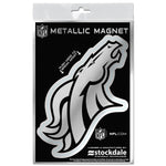 Denver Broncos Metallic Magnets 3" x 5"