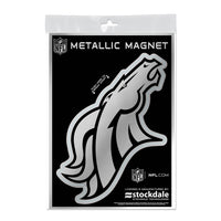 Denver Broncos Metallic Magnets 5" x 7"