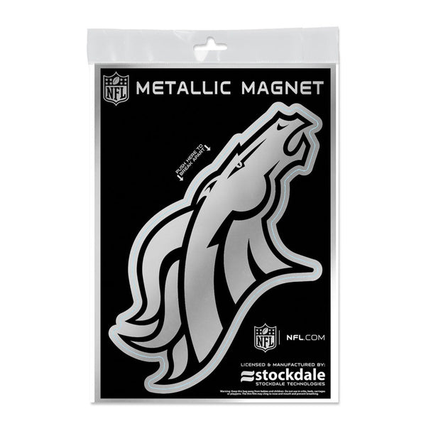 Denver Broncos Metallic Magnets 5" x 7"