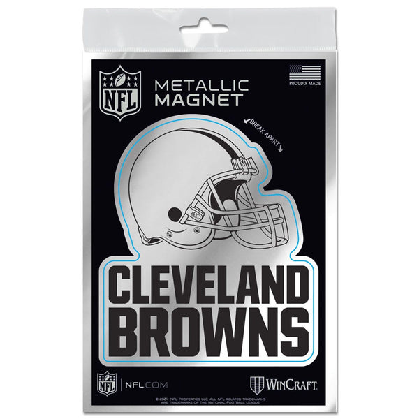 Cleveland Browns Metallic Magnets 3" x 5"