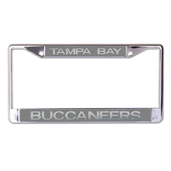 Tampa Bay Buccaneers FROSTED Lic Plt Frame S/L Printed