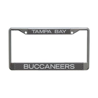 Tampa Bay Buccaneers CARBON Lic Plt Frame S/L Printed