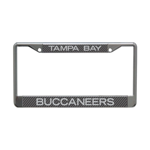 Tampa Bay Buccaneers CARBON Lic Plt Frame S/L Printed