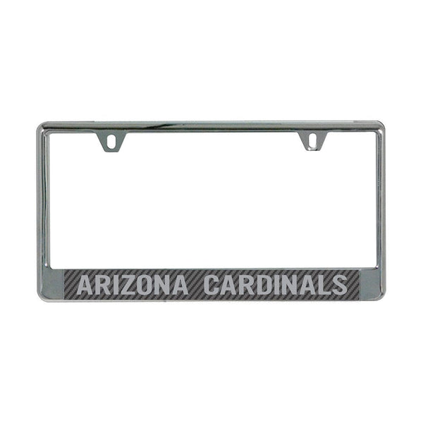 Arizona Cardinals CARBON Lic Plate Frame B/O Printed