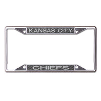 Kansas City Chiefs CARBON Lic Plt Frame S/S Printed