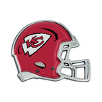 Kansas City Chiefs HELMET Chrome Metal Domed Emblem