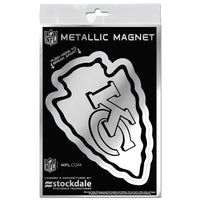 Kansas City Chiefs Metallic Magnets 3" x 5"