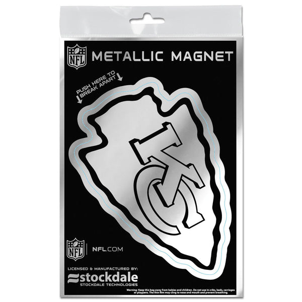 Kansas City Chiefs Metallic Magnets 3" x 5"