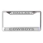 Dallas Cowboys FROSTED Lic Plt Frame S/L Printed