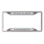 Dallas Cowboys FROSTED Lic Plt Frame S/S Printed