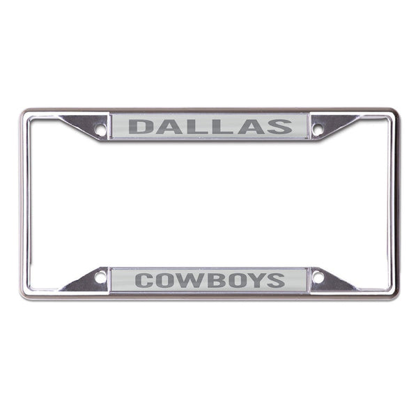 Dallas Cowboys FROSTED Lic Plt Frame S/S Printed