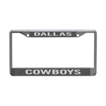 Dallas Cowboys CARBON Lic Plt Frame S/L Printed
