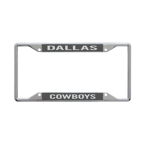 Dallas Cowboys CARBON Lic Plt Frame S/S Printed