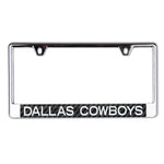 Dallas Cowboys CARBON Lic Plate Frame B/O Printed
