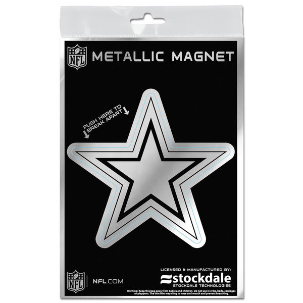 Dallas Cowboys Metallic Magnets 3" x 5"