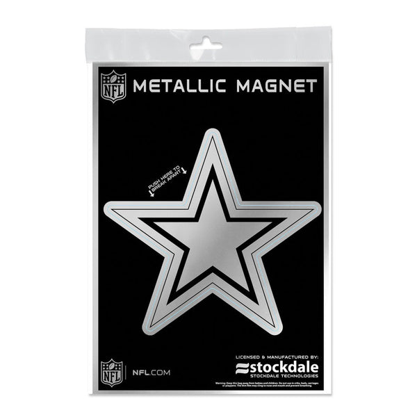 Dallas Cowboys Metallic Magnets 5" x 7"