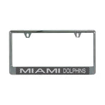Miami Dolphins CARBON Lic Plate Frame B/O Printed