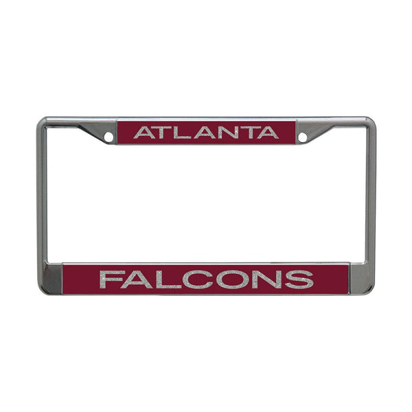 Atlanta Falcons GLITTER LETTERS Lic Plt Frame S/L Printed