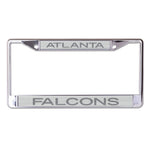 Atlanta Falcons FROSTED Lic Plt Frame S/L Printed