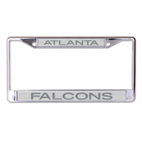 Atlanta Falcons FROSTED Lic Plt Frame S/L Printed
