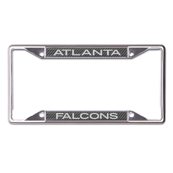 Atlanta Falcons CARBON Lic Plt Frame S/L Printed