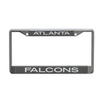 Atlanta Falcons CARBON Lic Plt Frame S/L Printed