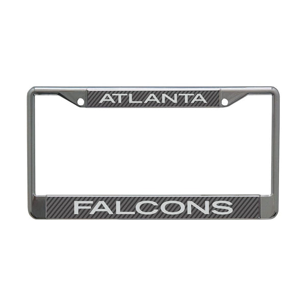 Atlanta Falcons CARBON Lic Plt Frame S/L Printed