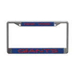 New York Giants GLITTER LETTERS Lic Plt Frame S/L Printed